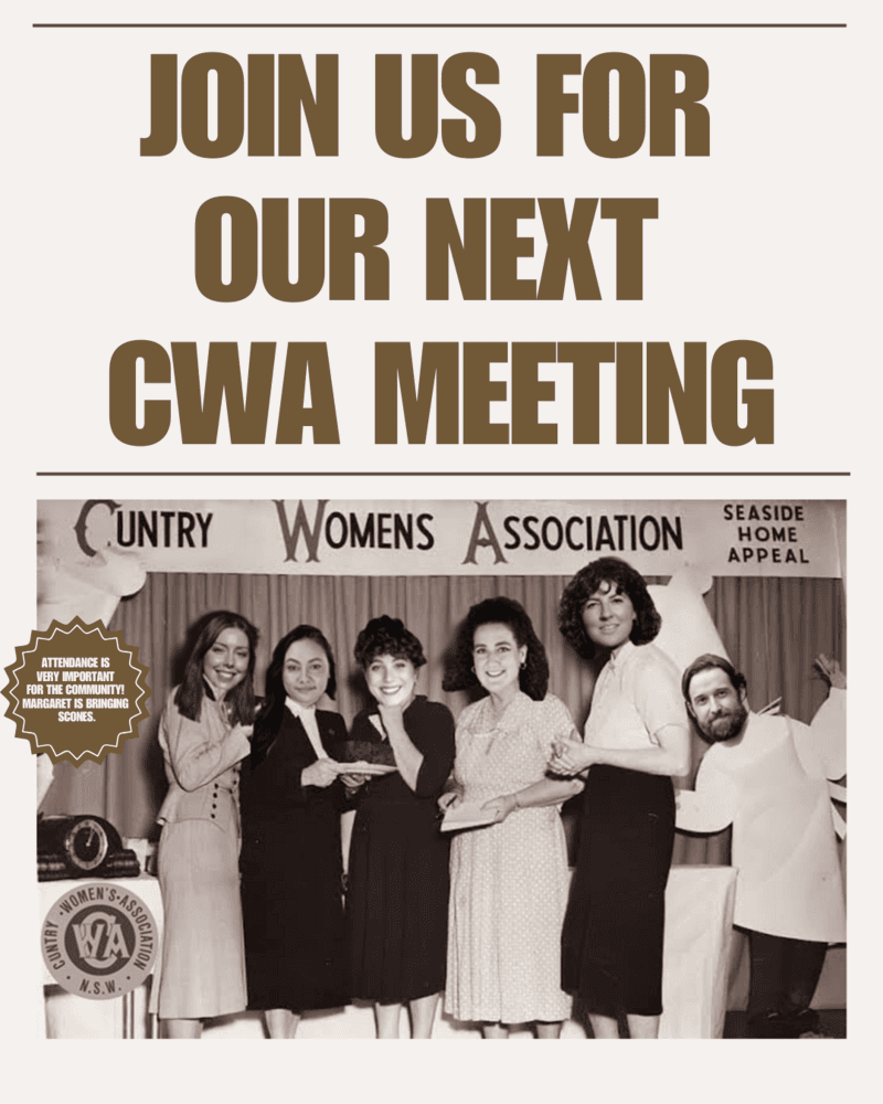DEFROST 2025: CWA - Cuntry Women's Association